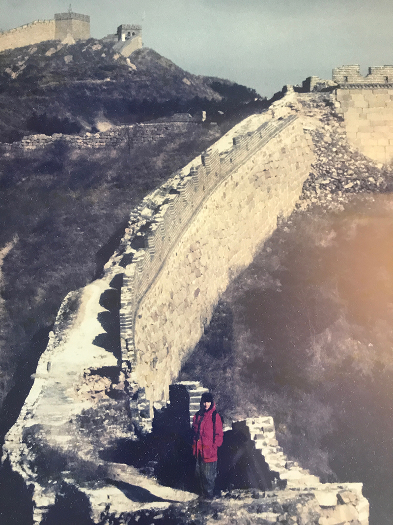 Nicole on the Great Wall of China
